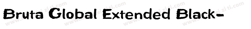 Bruta Global Extended Black字体转换